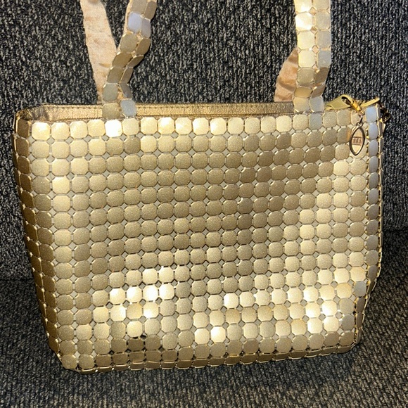Vintage Marlo Gold Mesh Shoulder Bag! - Picture 2 of 5